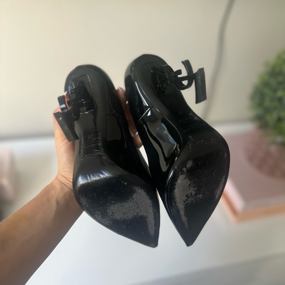 Opyum Point-Toe Heel Patent Leather Pumps - Picture 6 of 6